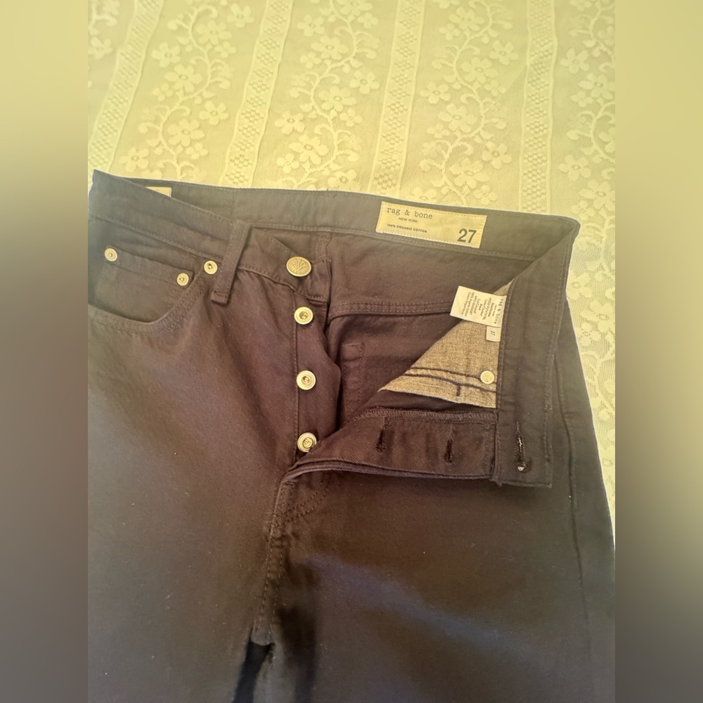rag & bone Maya Button Fly High Rise Jeans - Picture 3 of 5